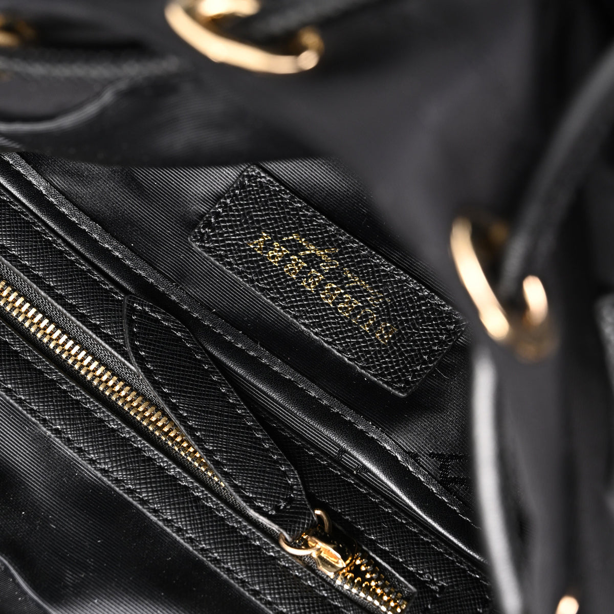 Burberry The Rucksack ¨C Black Nylon & Leather Backpack with Gold-Tone Hardware