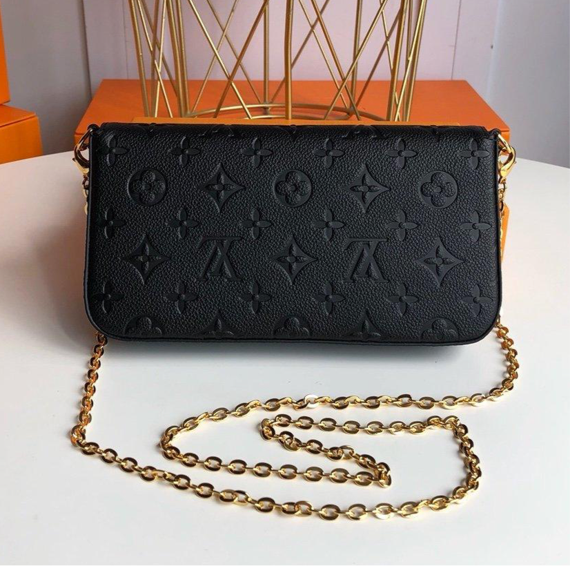 Louis Vuitton f¨¦licie pochette Black