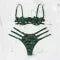 Floral Lace Lingerie Set â€?Unlined Half Cup Bra & Brief