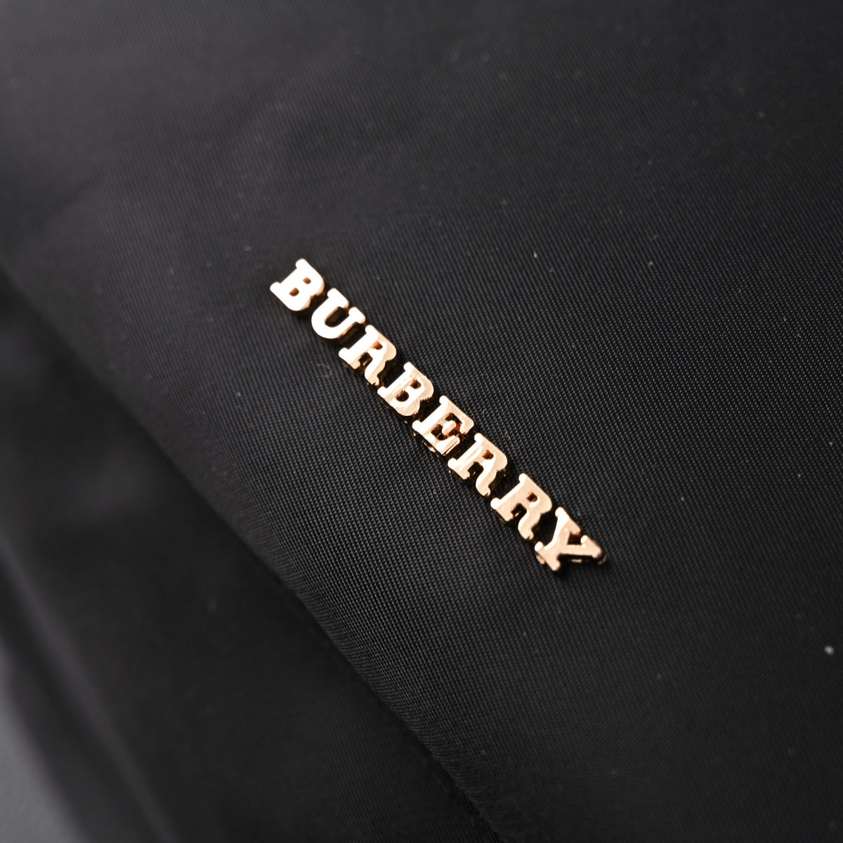Burberry The Rucksack ¨C Black Nylon & Leather Backpack with Gold-Tone Hardware