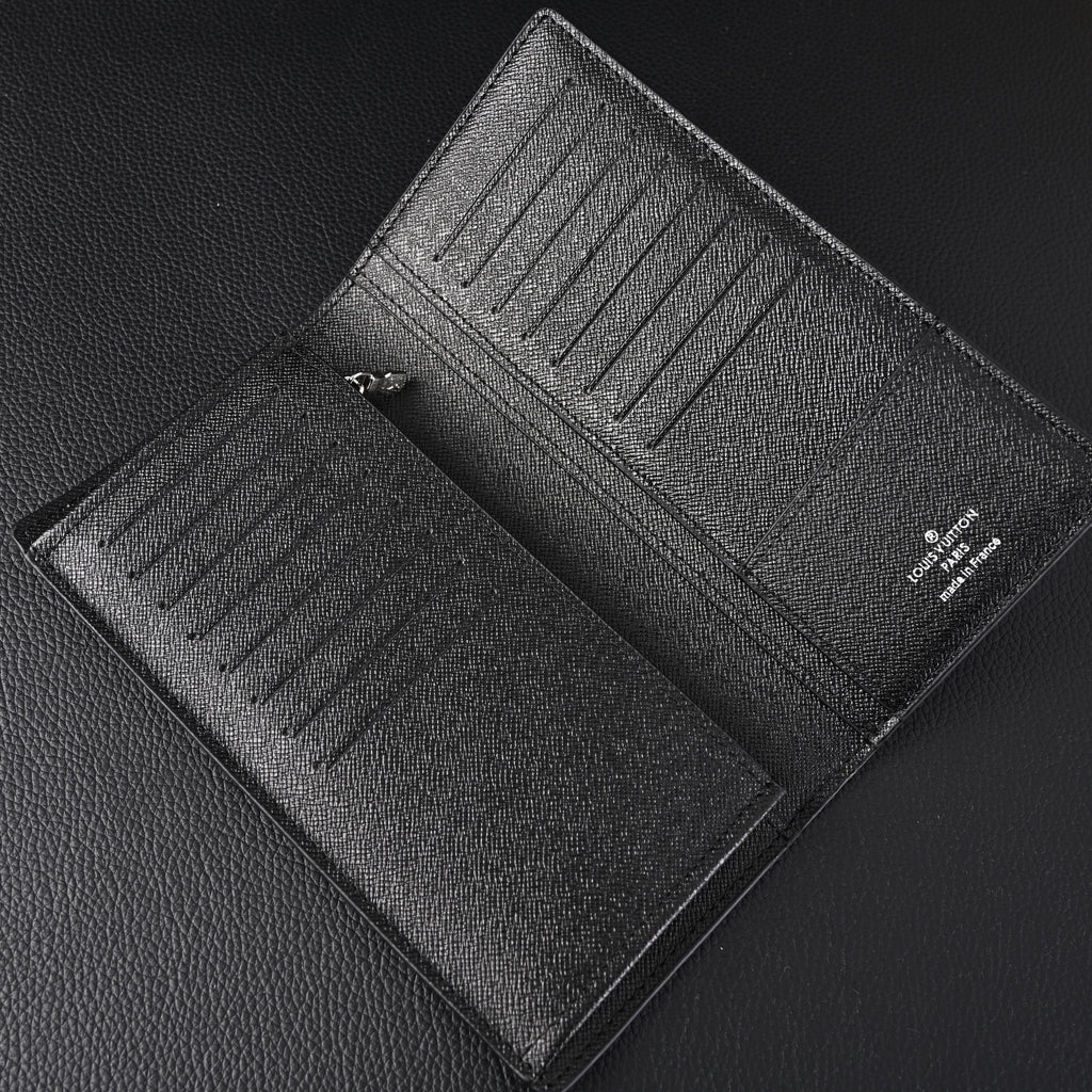 Louis Vuitton Brazza Wallet ¨C Monogram Eclipse Canvas Long Bifold (M61697)