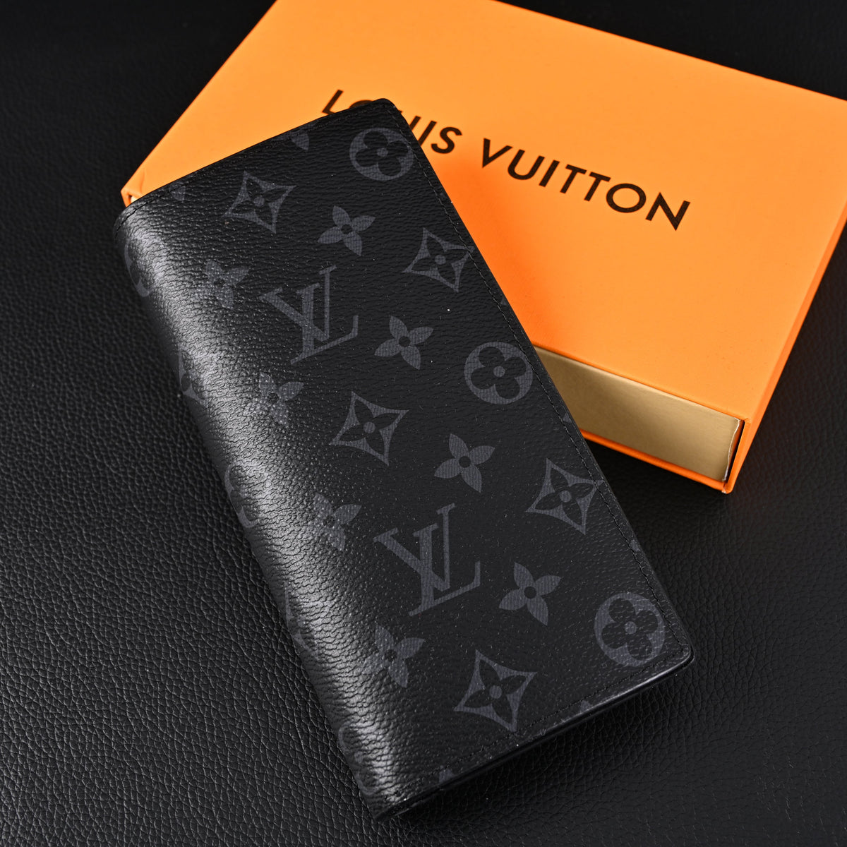 Louis Vuitton Brazza Wallet ¨C Monogram Eclipse Canvas Long Bifold (M61697)