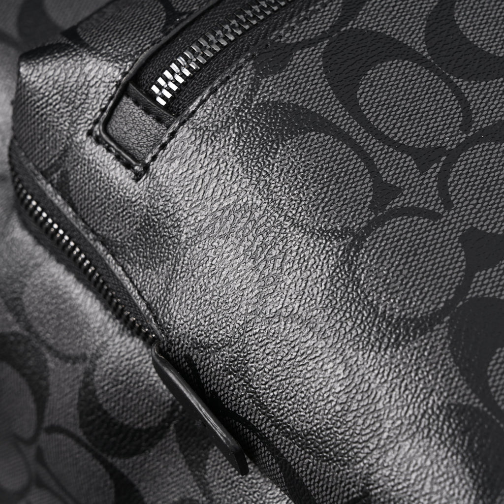 Coach West Backpack ¨C Signature Canvas in Black/Grey