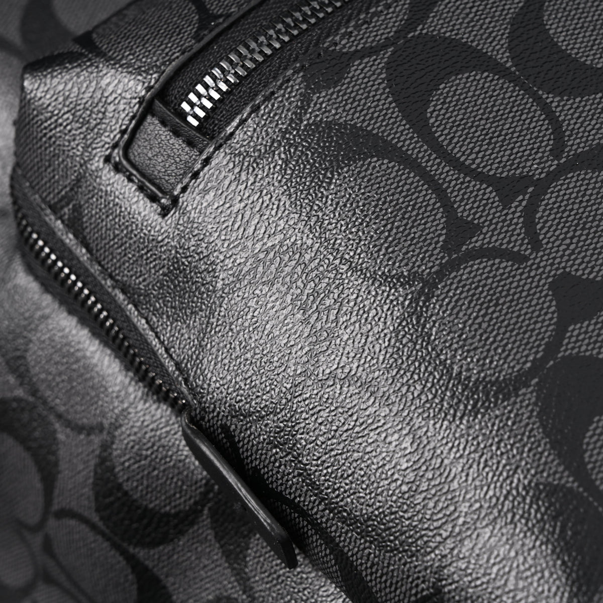 Coach West Backpack ¨C Signature Canvas in Black/Grey