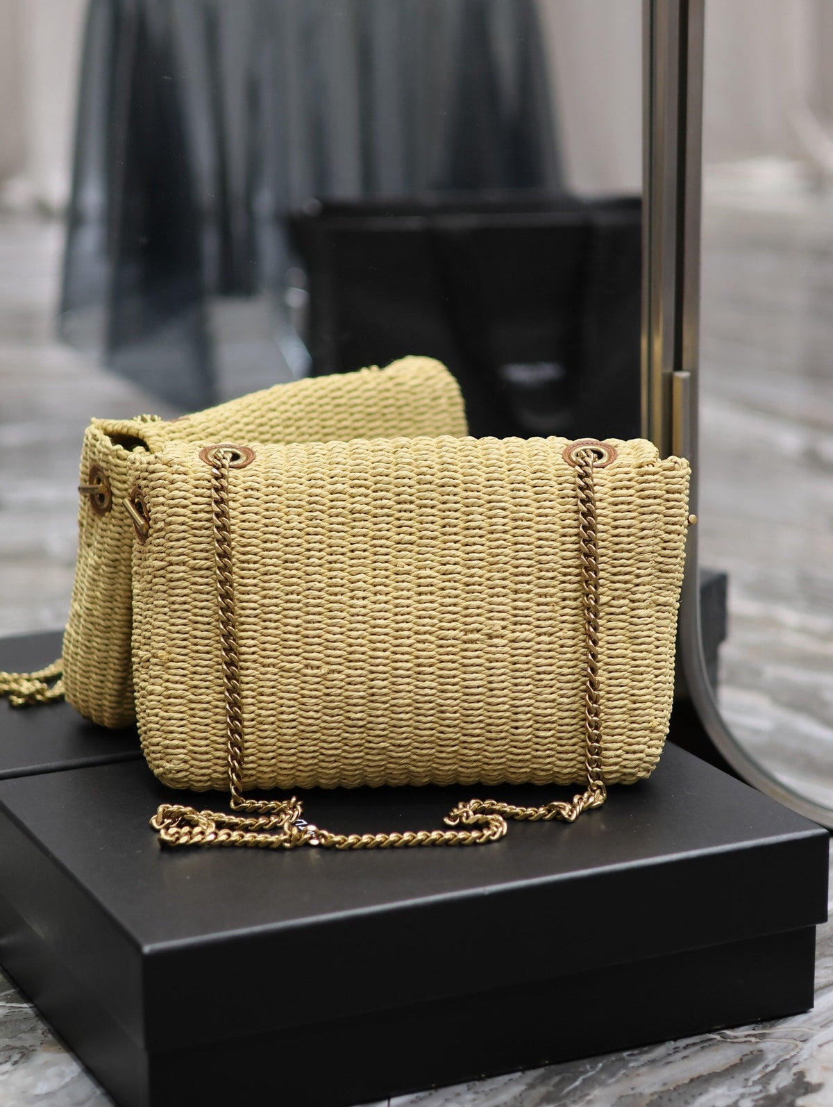 YSL Kate In Raffia - 28.5?¨¢20?¨¢6cm