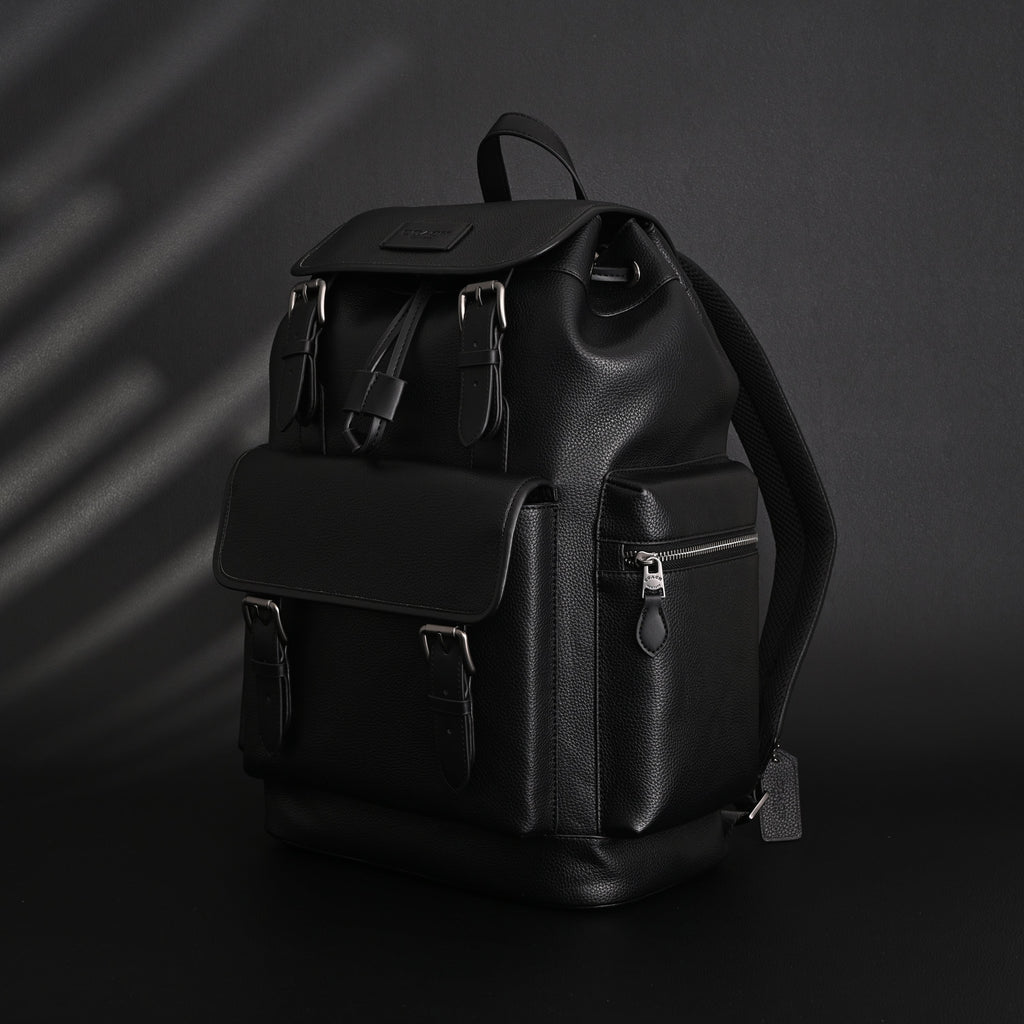 Prada Nylon & Leather Multi-Pocket Backpack ¨C Black