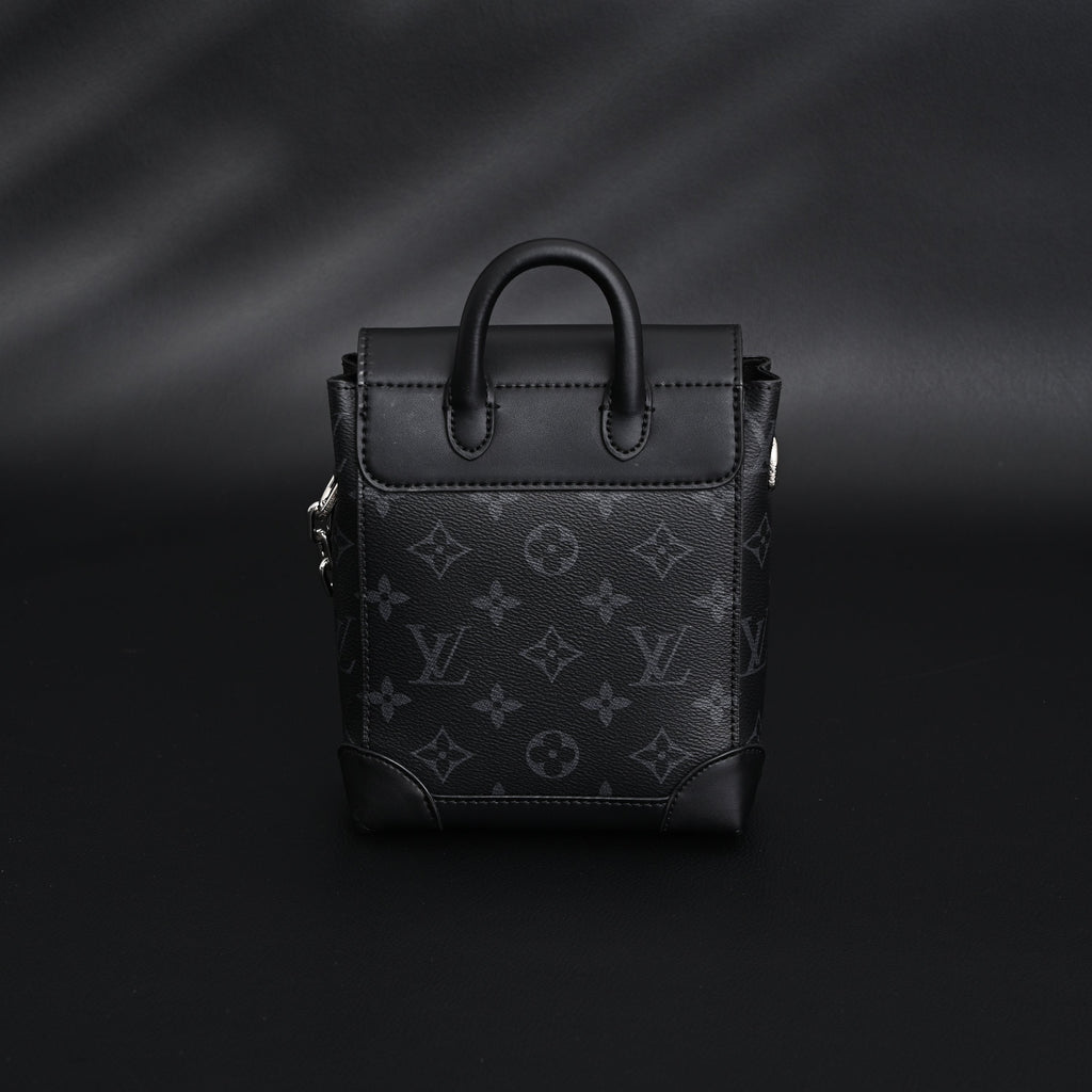 Louis Vuitton Soft Trunk Messenger ¨C Monogram Eclipse Canvas with Silver Chain
