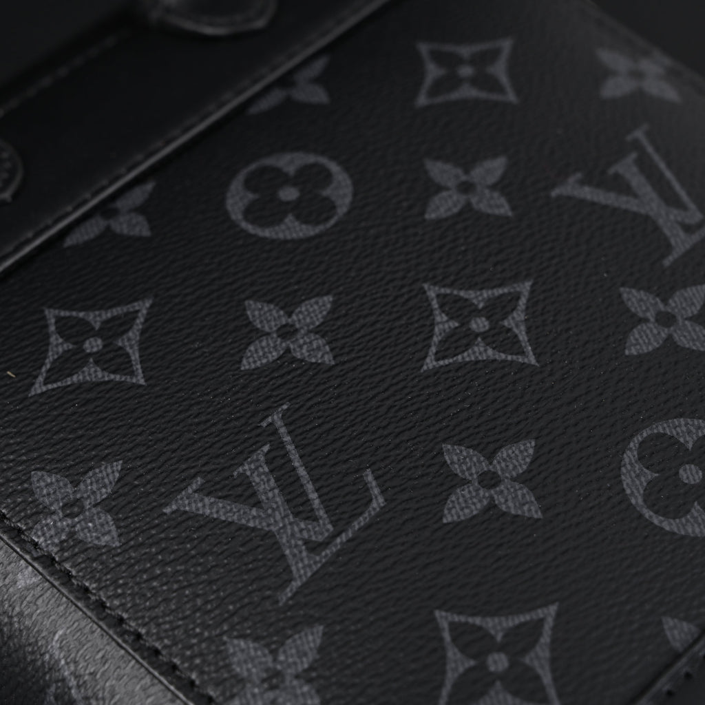 Louis Vuitton Soft Trunk Messenger ¨C Monogram Eclipse Canvas with Silver Chain