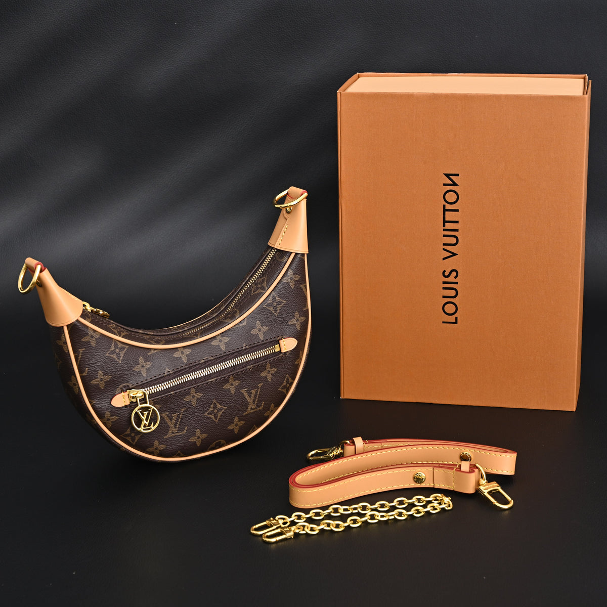 Louis Vuitton Loop Bag ¨C Monogram Canvas with Gold Chain