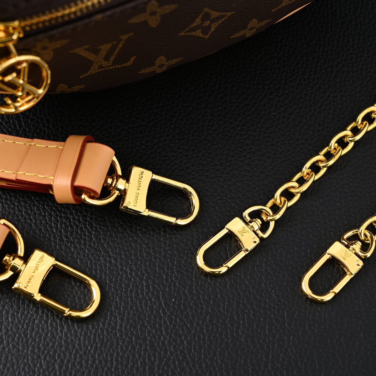 Louis Vuitton Loop Bag ¨C Monogram Canvas with Gold Chain