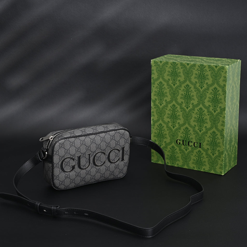Gucci Ophidia GG Supreme Belt Bag ¨C Black/Grey Monogram