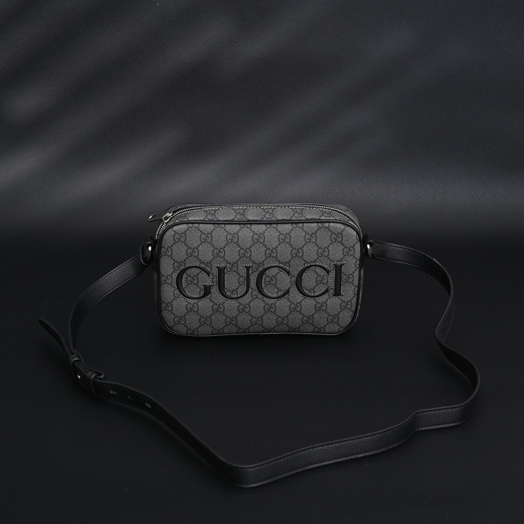 Gucci Ophidia GG Supreme Belt Bag ¨C Black/Grey Monogram