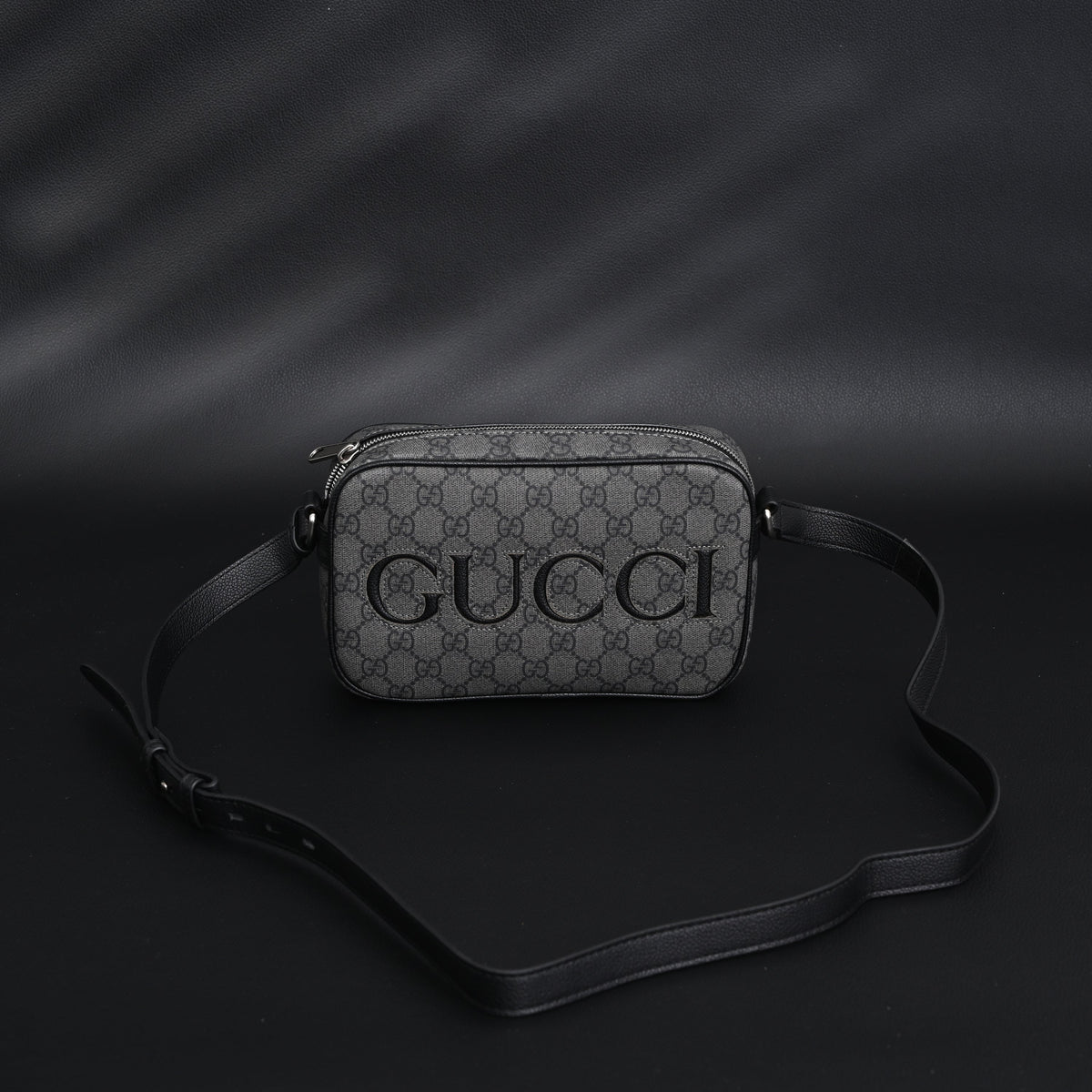 Gucci Ophidia GG Supreme Belt Bag ¨C Black/Grey Monogram
