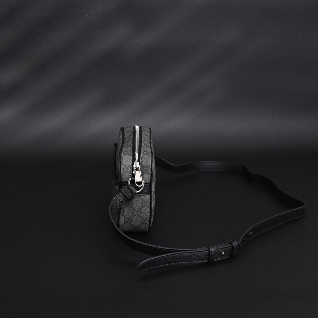Gucci Ophidia GG Supreme Belt Bag ¨C Black/Grey Monogram