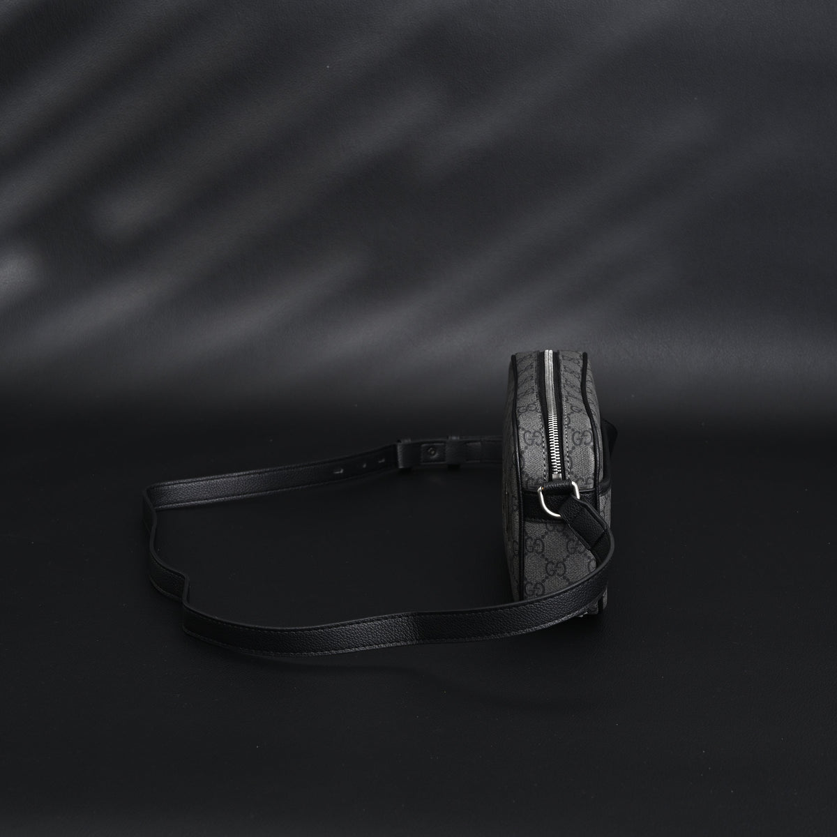 Gucci Ophidia GG Supreme Belt Bag ¨C Black/Grey Monogram