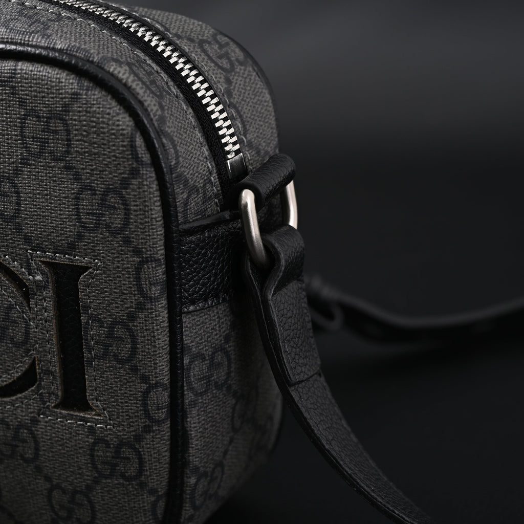 Gucci Ophidia GG Supreme Belt Bag ¨C Black/Grey Monogram