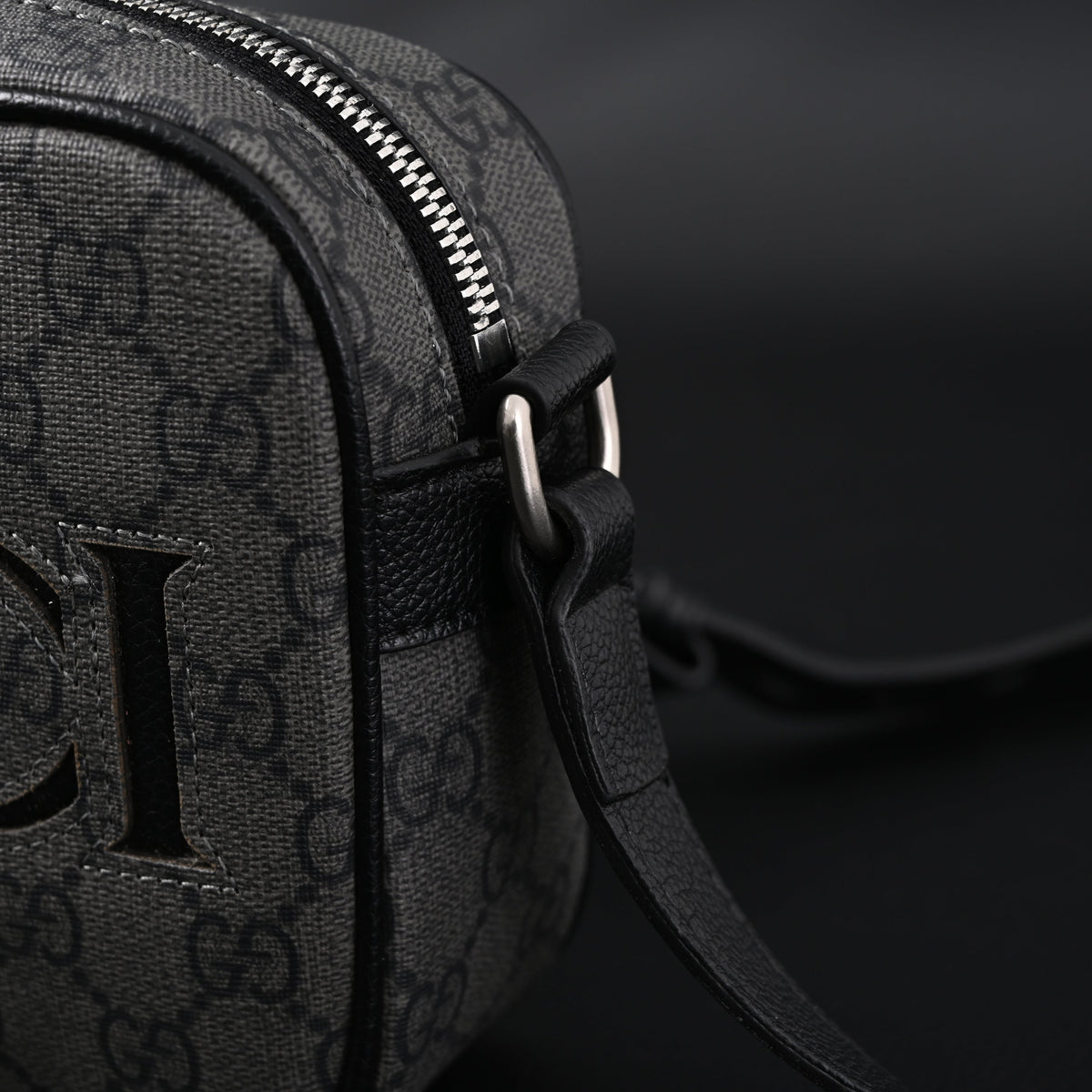 Gucci Ophidia GG Supreme Belt Bag ¨C Black/Grey Monogram