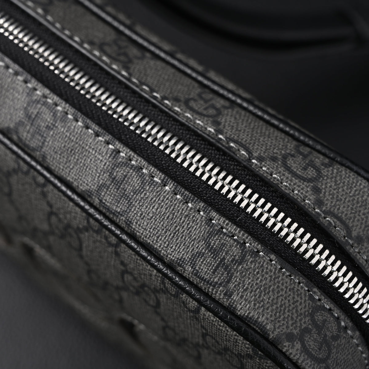Gucci Ophidia GG Supreme Belt Bag ¨C Black/Grey Monogram