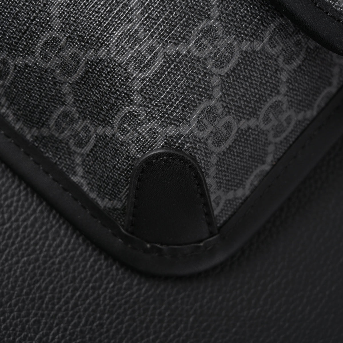 Gucci Ophidia GG Supreme Belt Bag ¨C Black/Grey with Web Strap