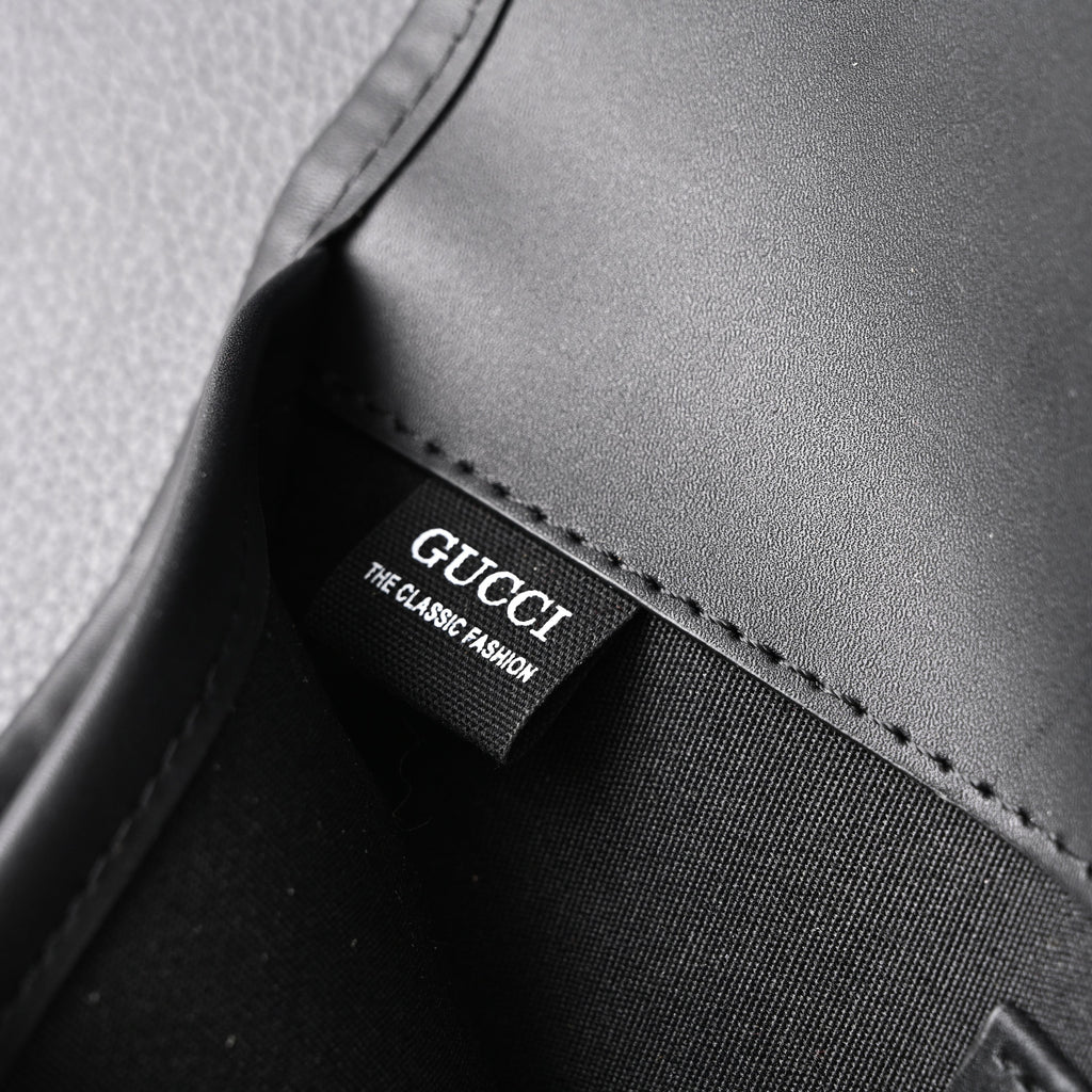 Gucci Ophidia GG Supreme Belt Bag ¨C Black/Grey with Web Strap