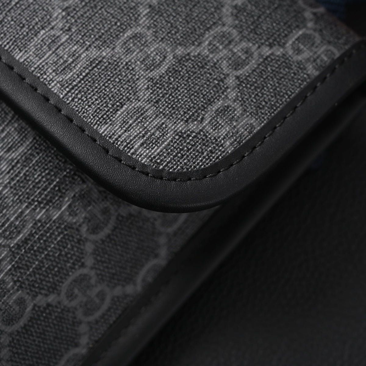 Gucci Ophidia GG Supreme Belt Bag ¨C Black/Grey with Web Strap