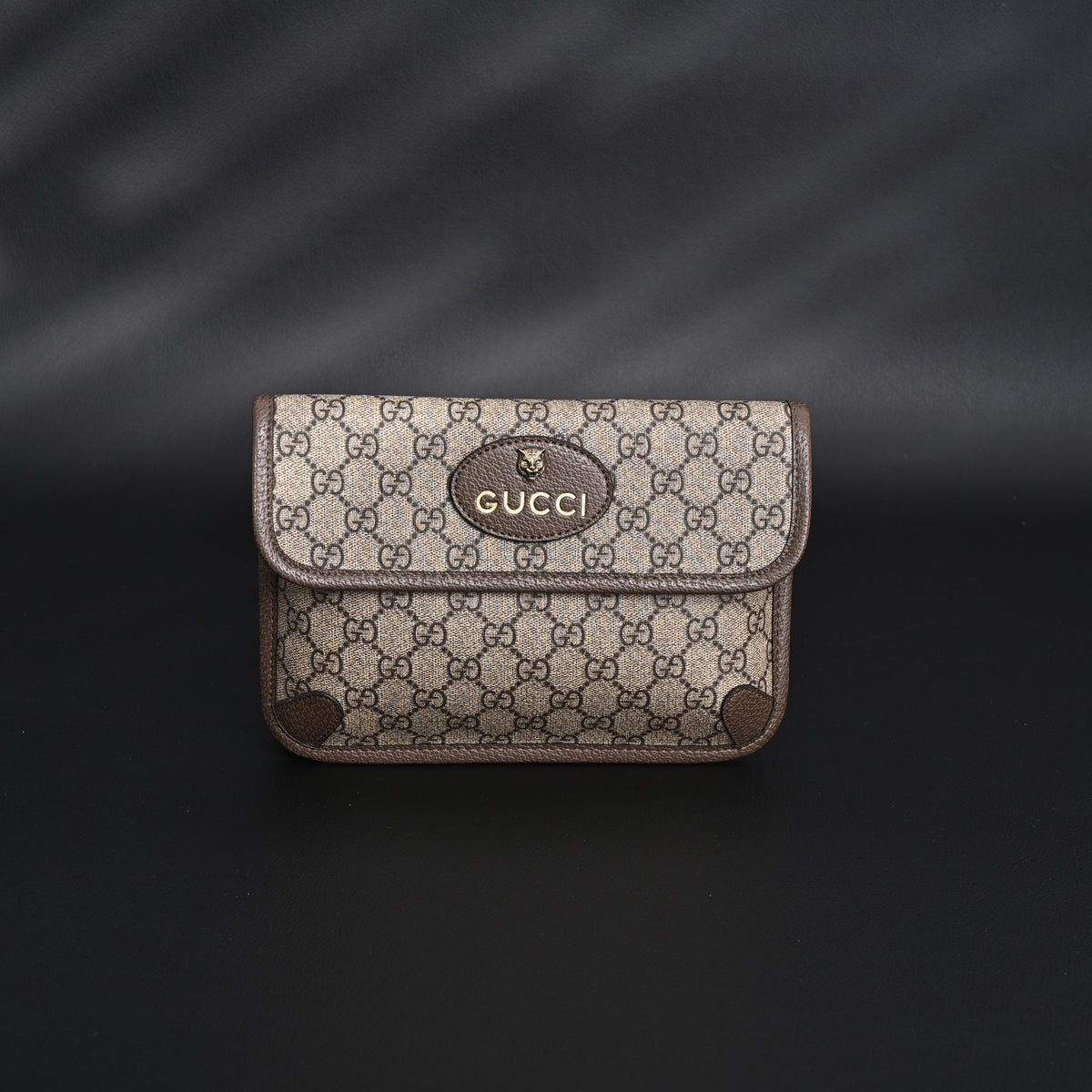 Gucci Ophidia GG Supreme Mini Belt Bag ¨C Beige/Ebony with Web Stripe