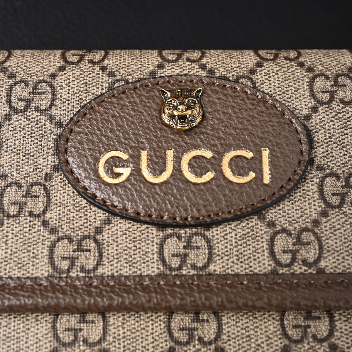 Gucci Ophidia GG Supreme Mini Belt Bag ¨C Beige/Ebony with Web Stripe