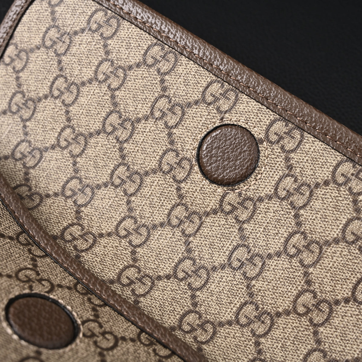 Gucci Ophidia GG Supreme Mini Belt Bag ¨C Beige/Ebony with Web Stripe