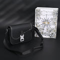 Dior Saddle Crossbody Bag ¨C Black Grained Calfskin with Silver-Tone Hardware