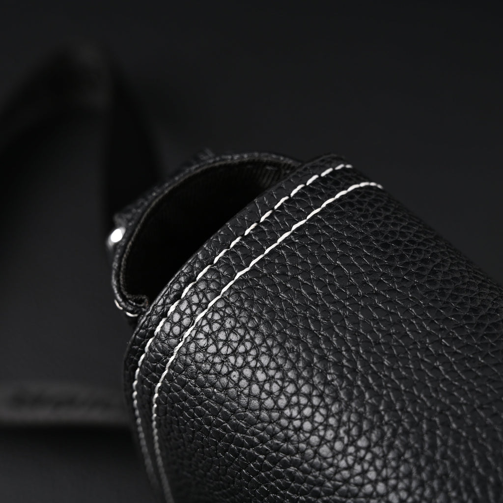 Dior Saddle Crossbody Bag ¨C Black Grained Calfskin with Silver-Tone Hardware