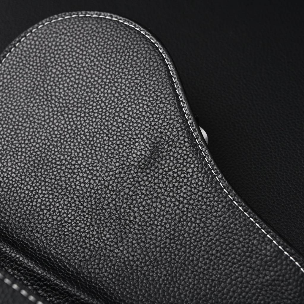 Dior Saddle Crossbody Bag ¨C Black Grained Calfskin with Silver-Tone Hardware