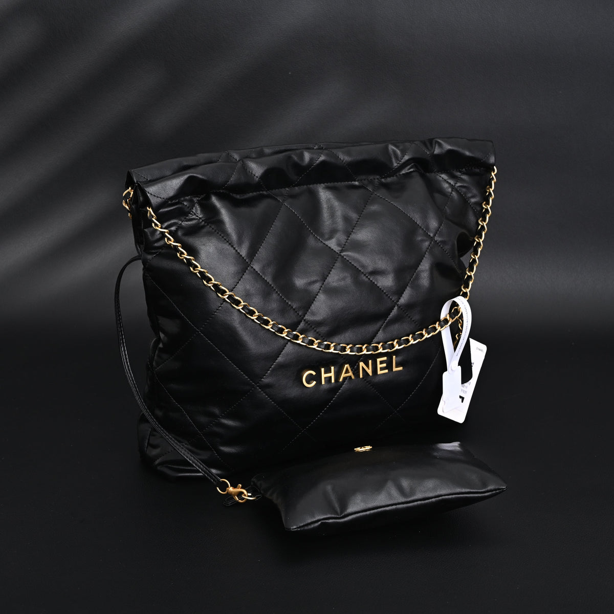 Chanel 19 Flap Bag ¨C Black Quilted Lambskin with Gold & Ruthenium Hardware