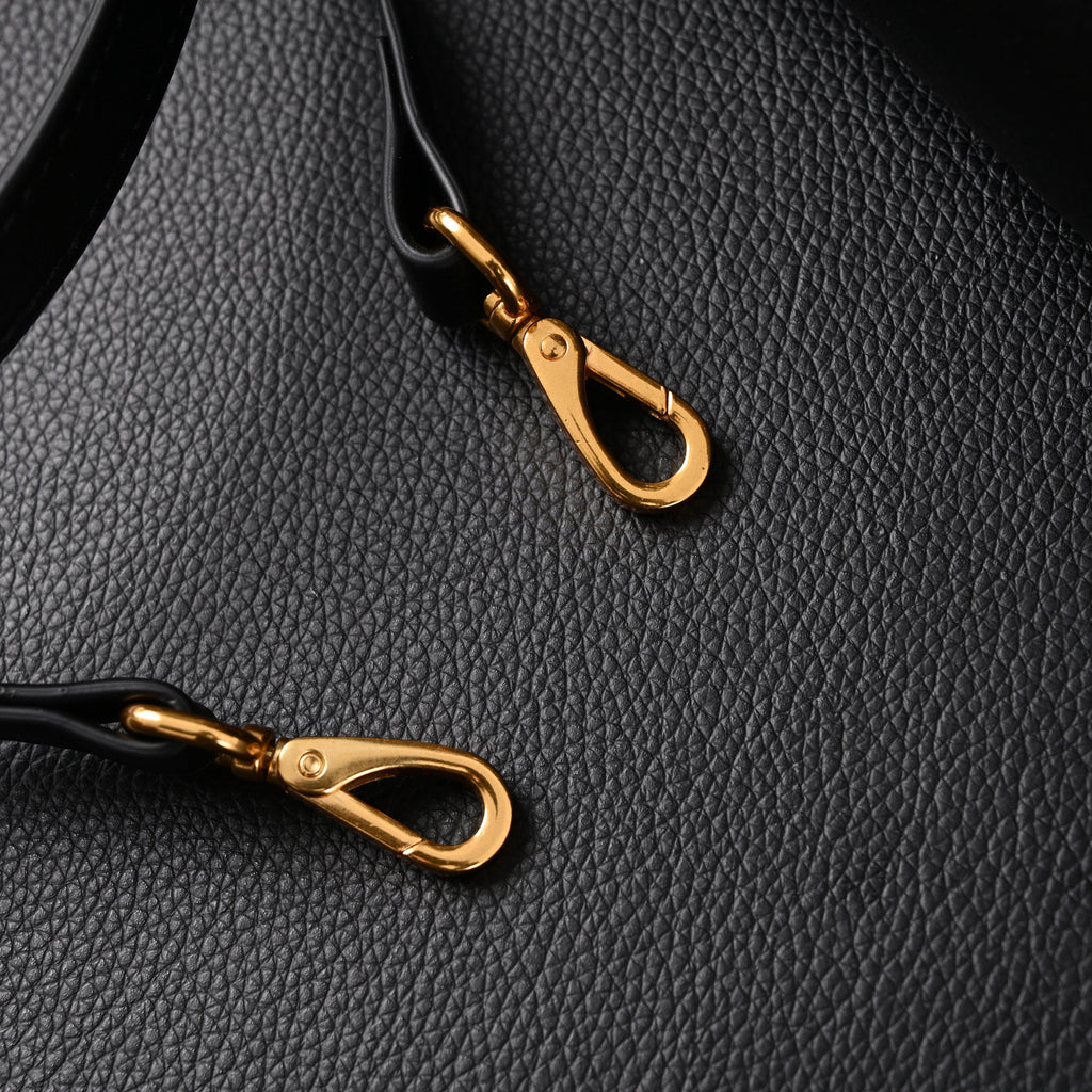 Miu Miu Black Leather Satchel Bag ¨C Medium Structured Tote