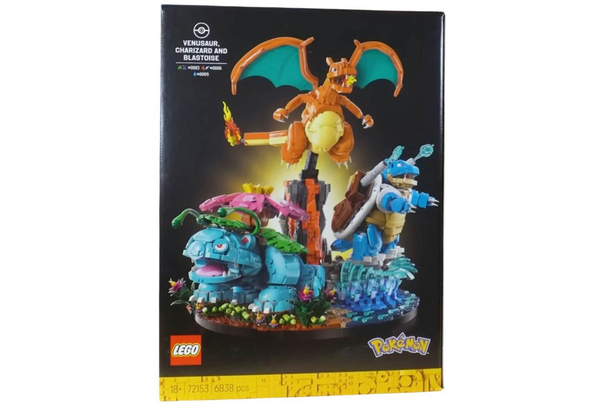 LEGO Pokemon Venusaur, Charizard & Blastoise 72153 Building Set