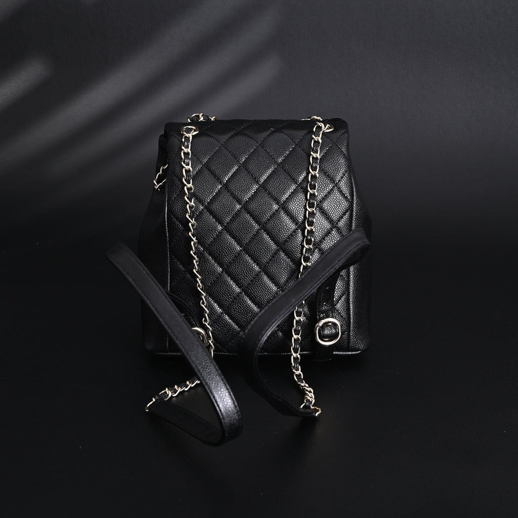 Chanel Duma Backpack ¨C Black Quilted Lambskin with Gold-Tone Hardware (24A Collection)