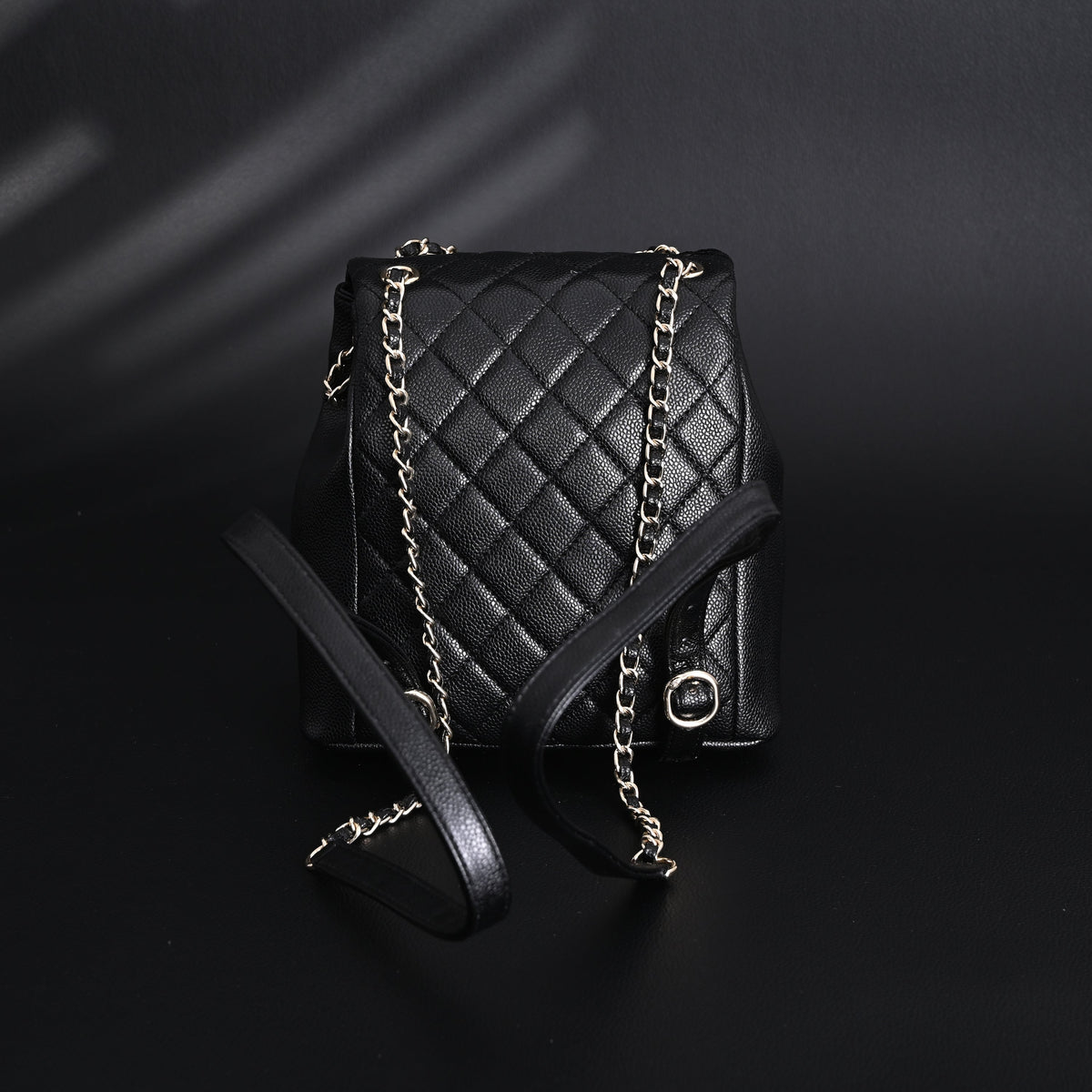 Chanel Duma Backpack ¨C Black Quilted Lambskin with Gold-Tone Hardware (24A Collection)