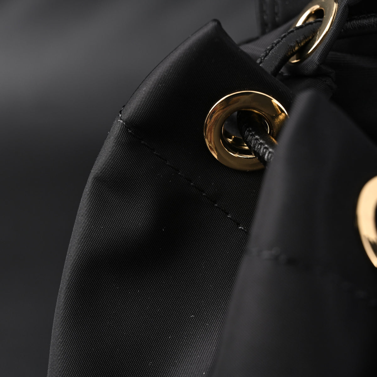 Burberry The Rucksack ¨C Black Nylon & Leather Backpack with Gold-Tone Hardware