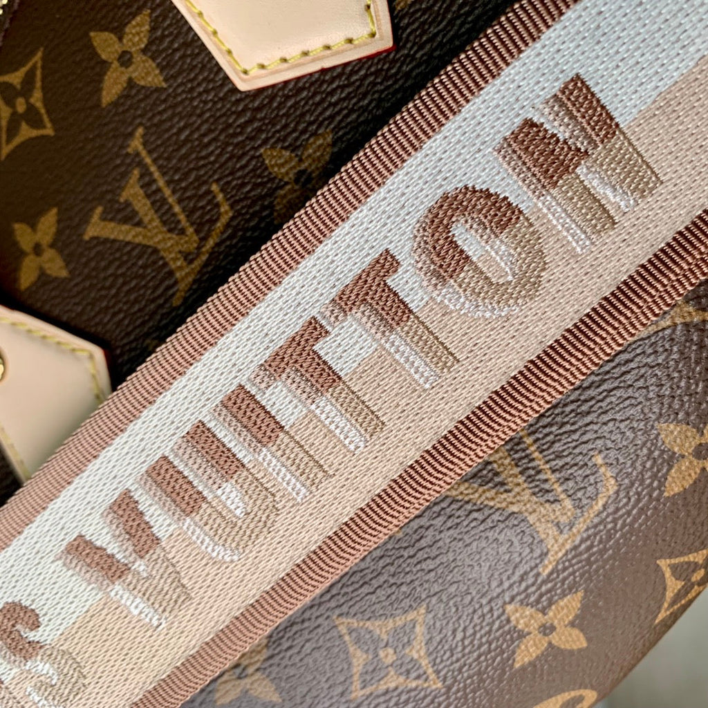 Louis Vuitton Speedy Bandouli¡§¡§re 20 Monogram Beige Strap - 20.5 x 13.5 x 12.0 cm