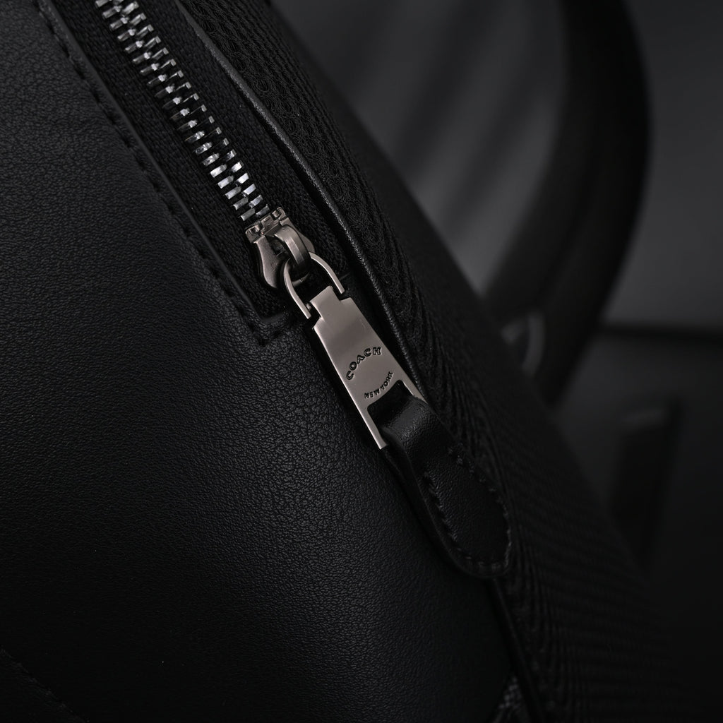 Coach West Backpack ¨C Signature Canvas in Black/Grey