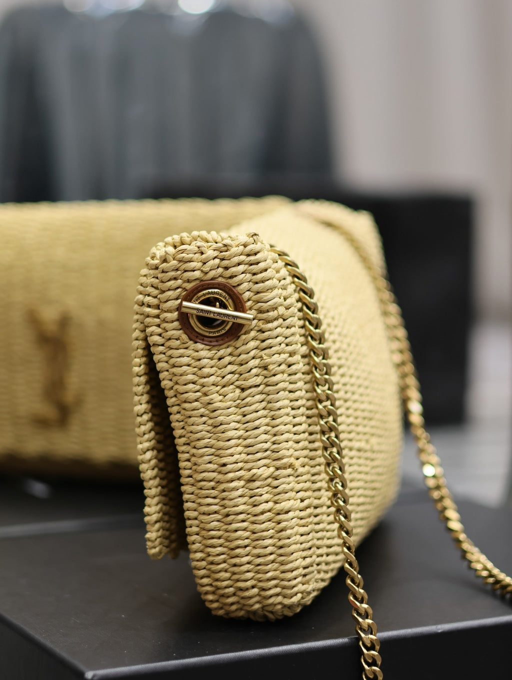 YSL Kate In Raffia - 28.5?¨¢20?¨¢6cm