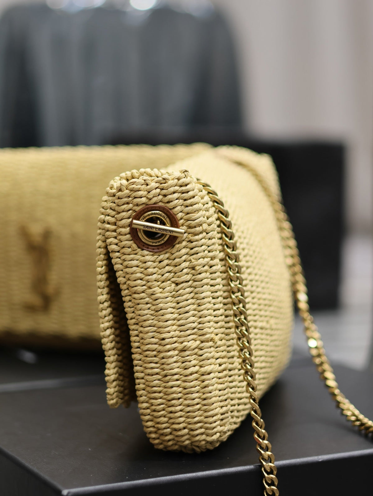 YSL Kate In Raffia - 28.5?¨¢20?¨¢6cm