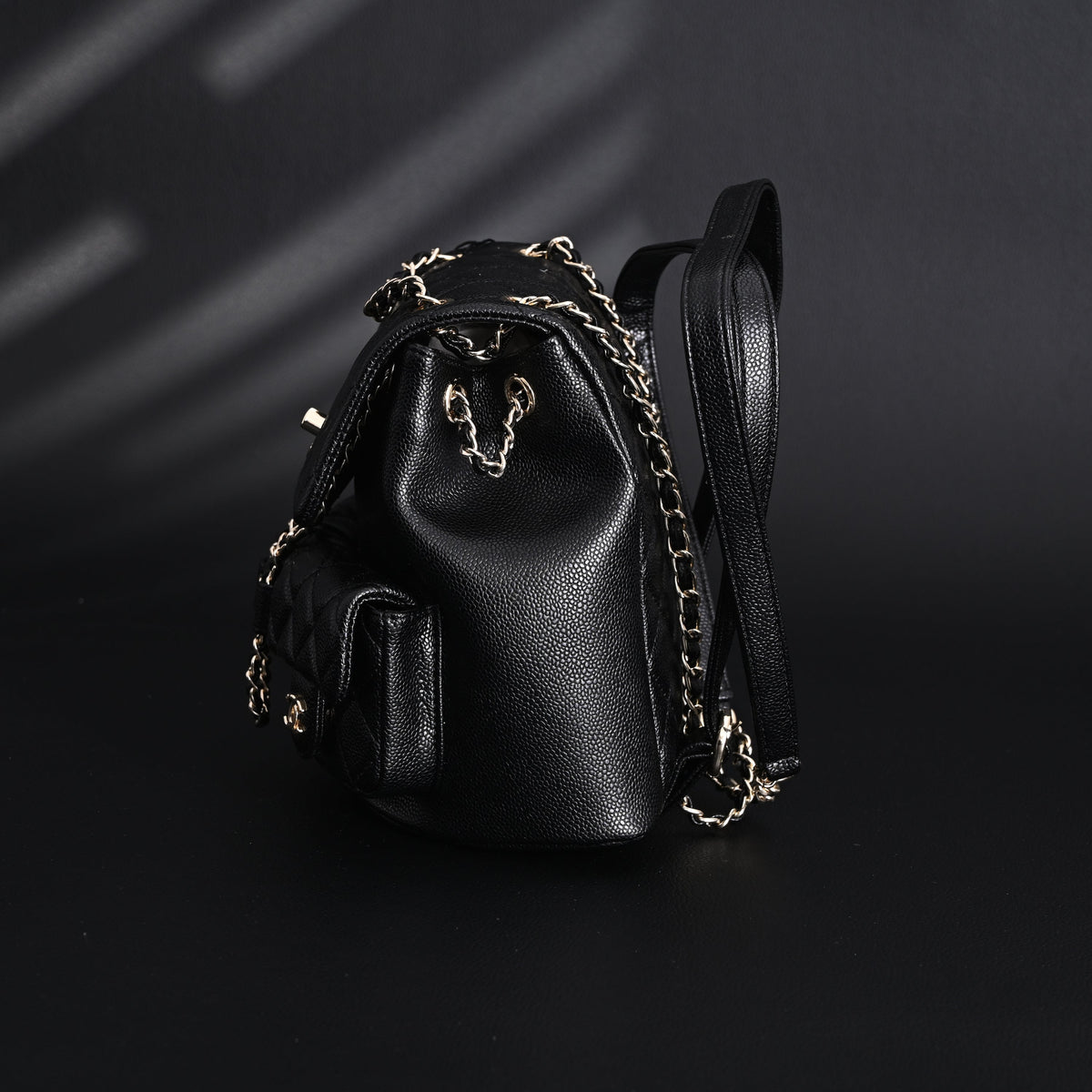 Chanel Duma Backpack ¨C Black Quilted Lambskin with Gold-Tone Hardware (24A Collection)