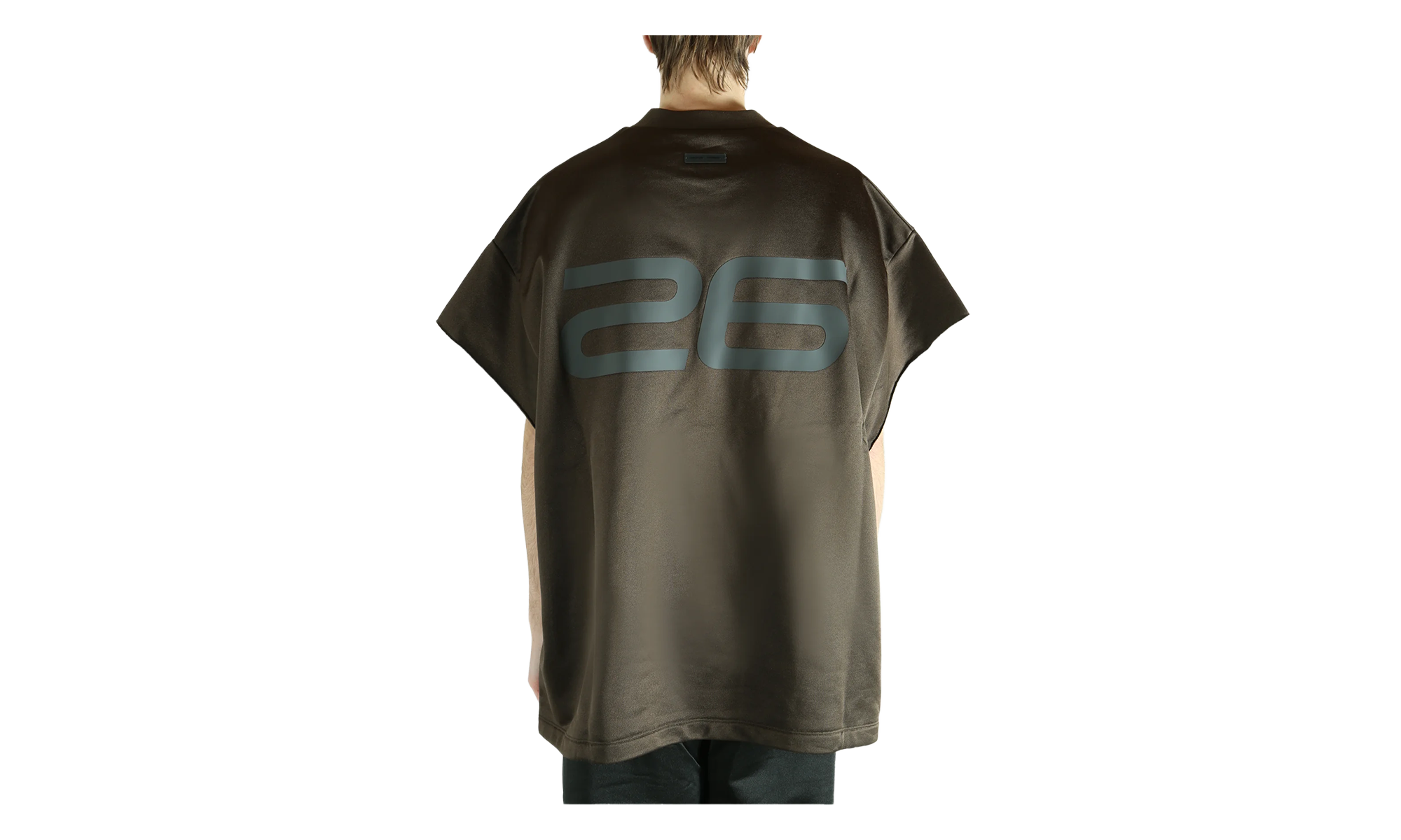 Satin Fleece 90's Muscle Tee "Brown" 192HO256882F