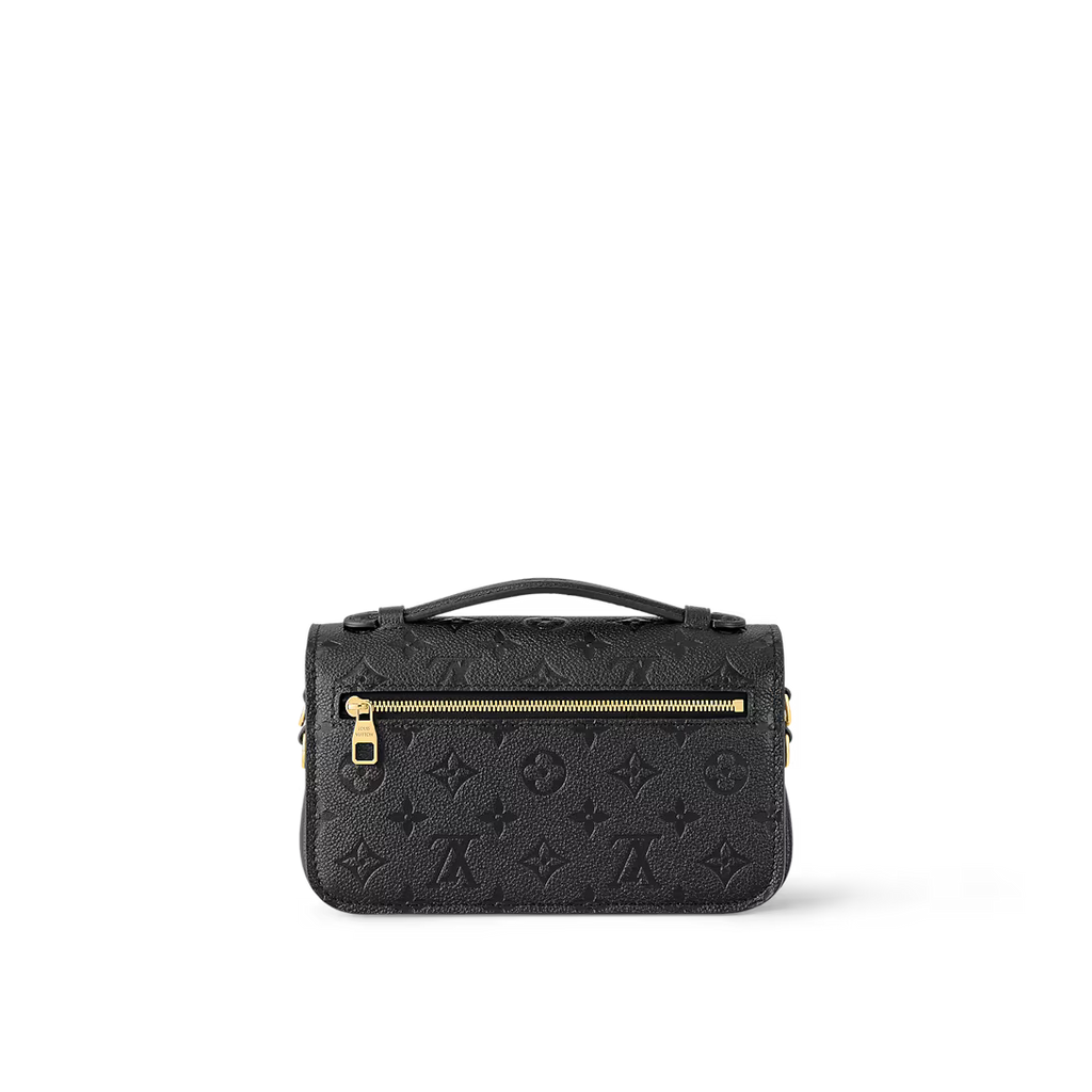 LV Pochette M¨¦tis East West Monogram Canvas Handle Crossbody Bag with Chain Strap and Leather Trim (21.5 x 13.5 x 6) cm
