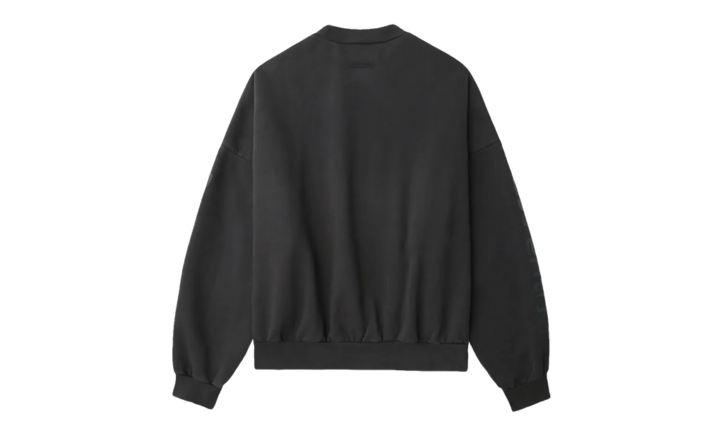 Los Angeles Heavy Fleece Cropped Sweatshirt "Vintage Black" 192HO256893F