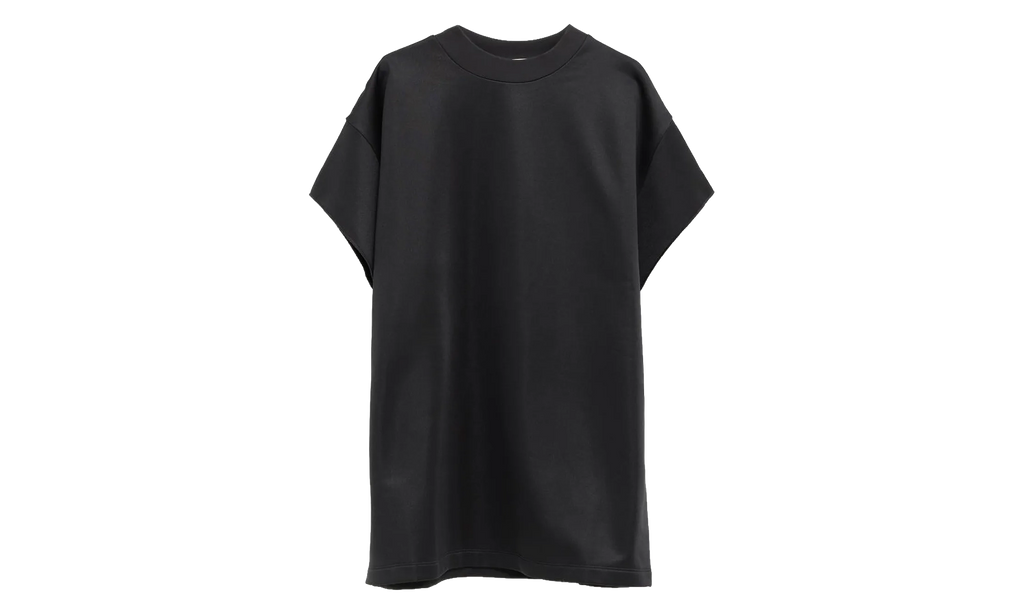 Satin Fleece 90's Muscle Tee "Vintage Black" 192HO256881F