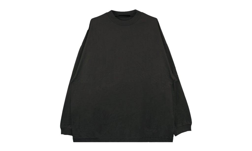 ESSENTIALS CORE L/S TEE "JET BLACK" 125BT232010F