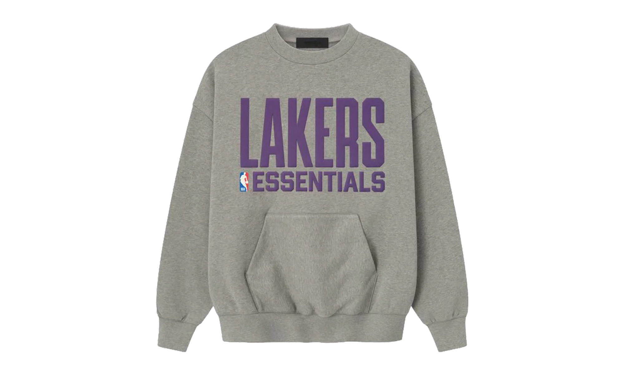 LAKERS SPORTS FIT CREWNECK SWEATSHIRT "CONCRETE HEATHER" 192NB256505F