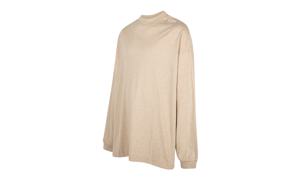 ESSENTIALS CORE L/S TEE "GOLD HEATHER" 125BT232013F
