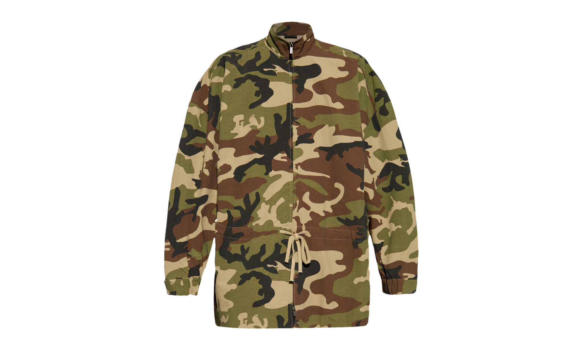 Military Nylon Mocneck Anorak Jacket "Woodland Camo" 202BT244808F